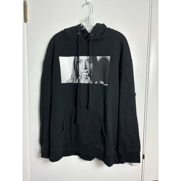 Nelk Full Send Sweatshirt Black Hoodie Pullover Celina Smith Lip Tat SZ XL - Picture 1 of 12